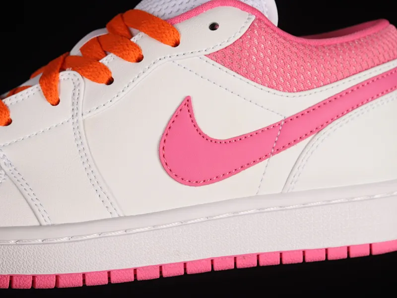 All categories Air Jordan Jordan series basketball shoes Air Jordan 1 Low Air Jordan 1 Low AJ1 Joe 1 white and pink low-top basketball shoes DR9498-168
